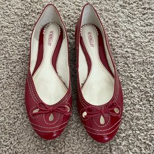 Seychelles red ballet flat size 8